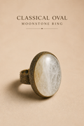 Classic Oval Moonstone Ring